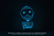 World Gamer Logo, a Branding & Logo Template by BMACHINA Labs. (Thumbnail 5 of 6)