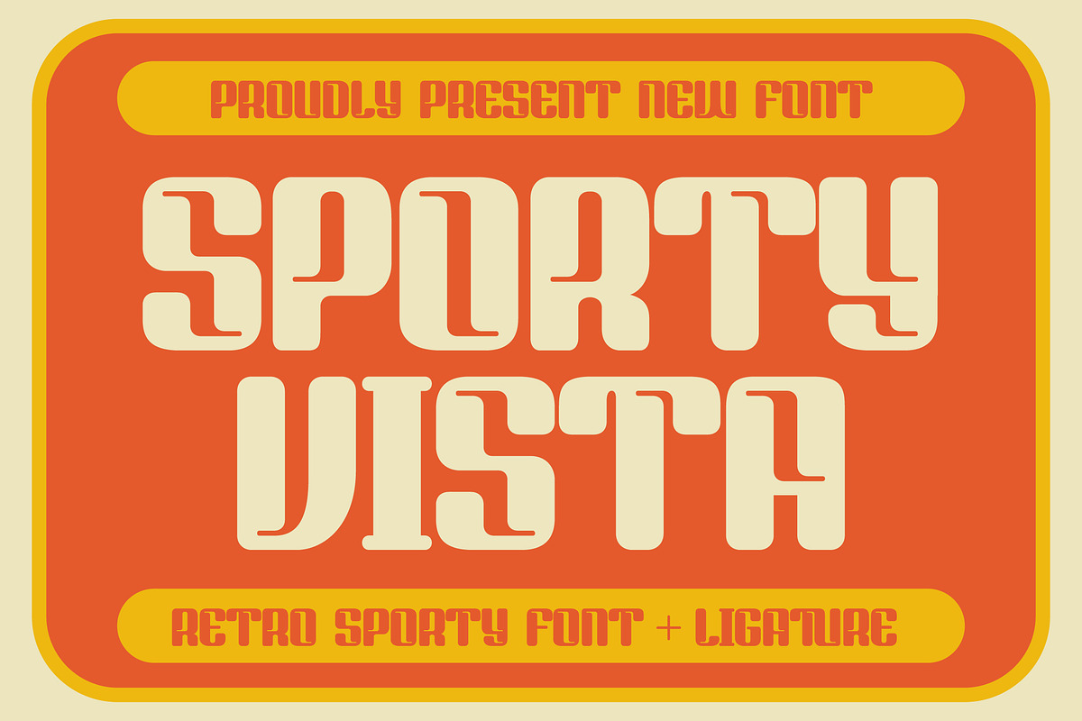 Sporty Vista Retro Font, a Sans Serif Font by Storytype Studio (Photo 1 of 15)