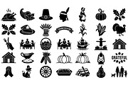 Thanksgiving Silhouette Bundle | SVG, a Seasonal Illustration by musafir_fashion (Thumbnail 5 of 6)