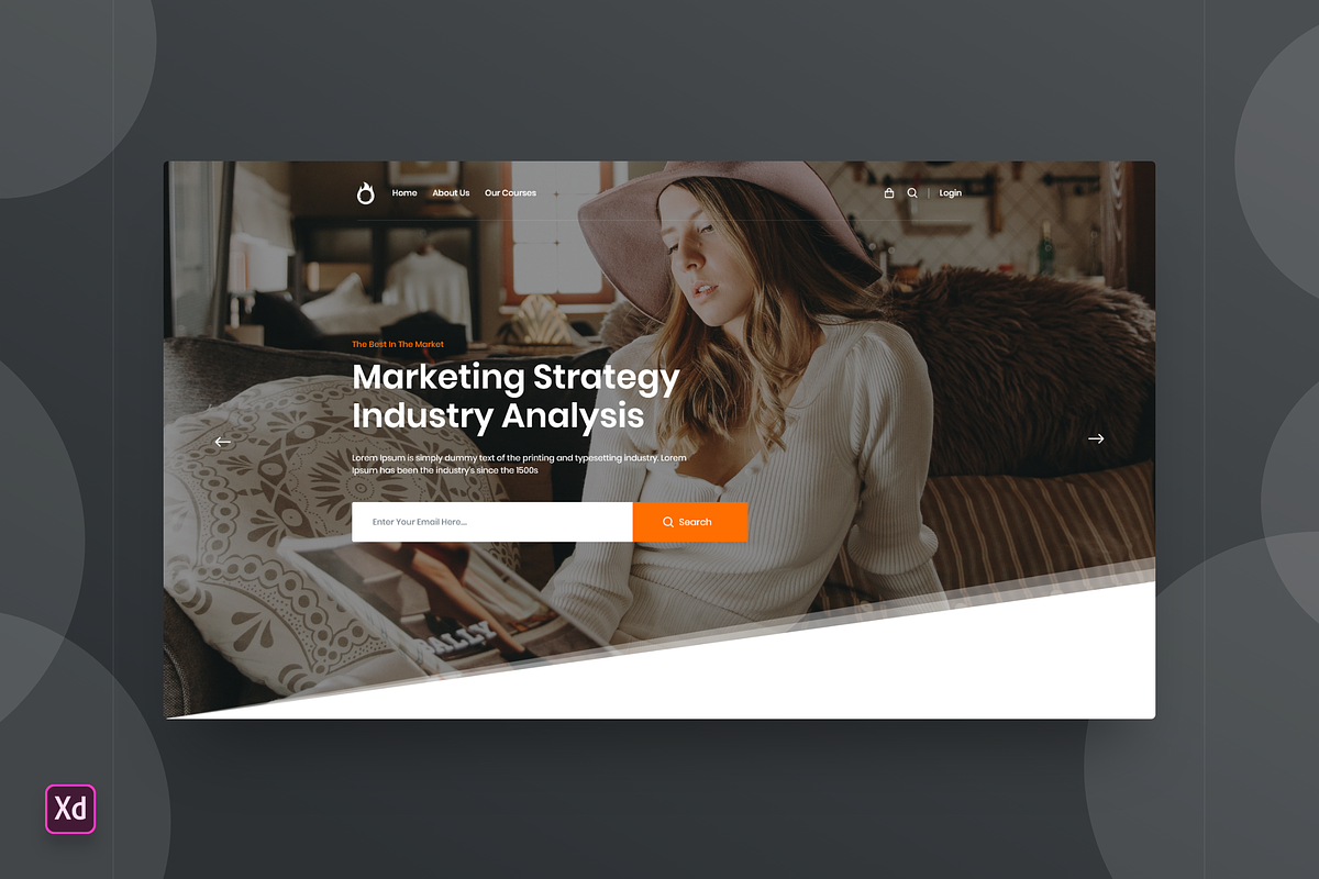 Hero Header Landing Page Template, a Landing Page Template by ExplicitConcepts