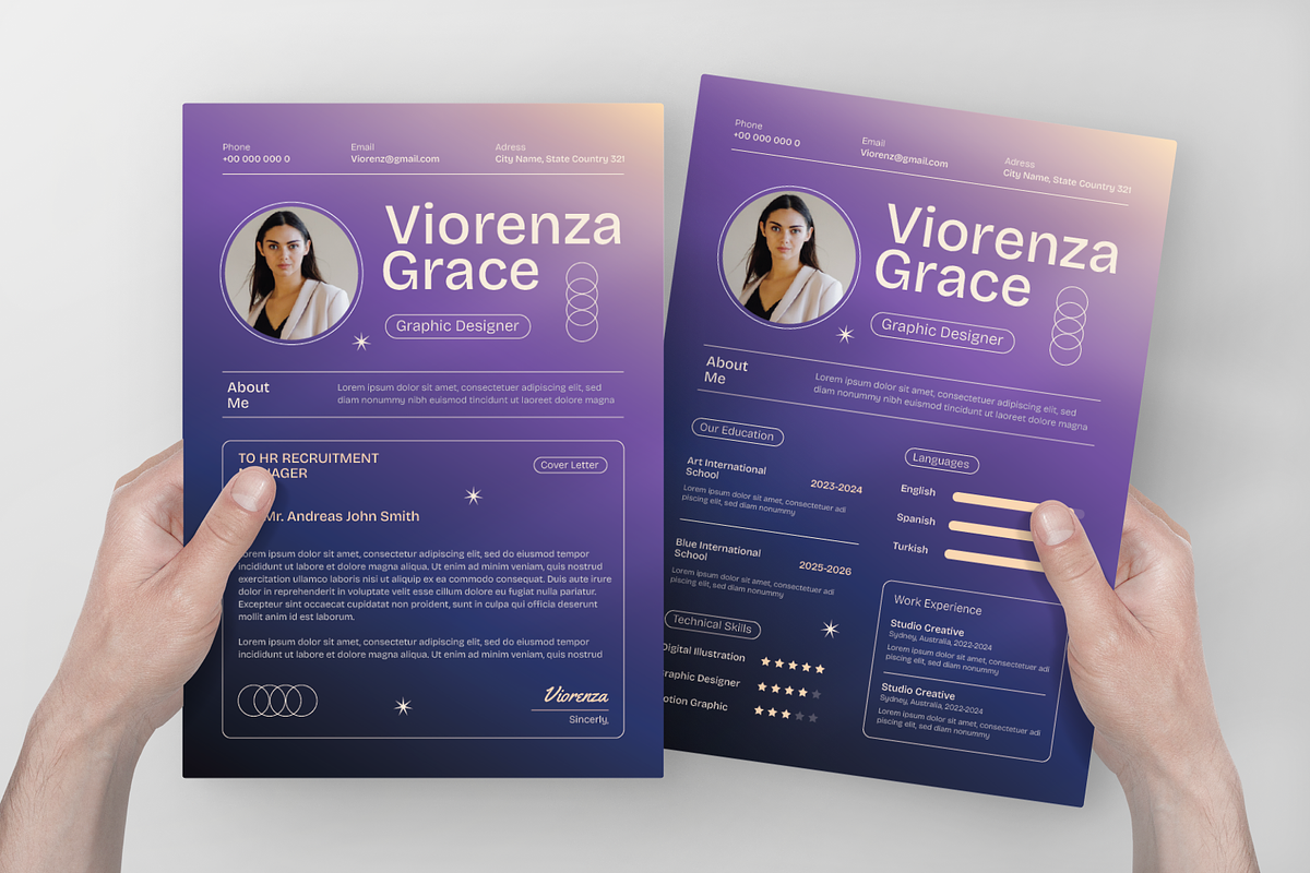 Modern Professional CV Resume, a Resume Template by Annora Studio (Photo 3 of 5)