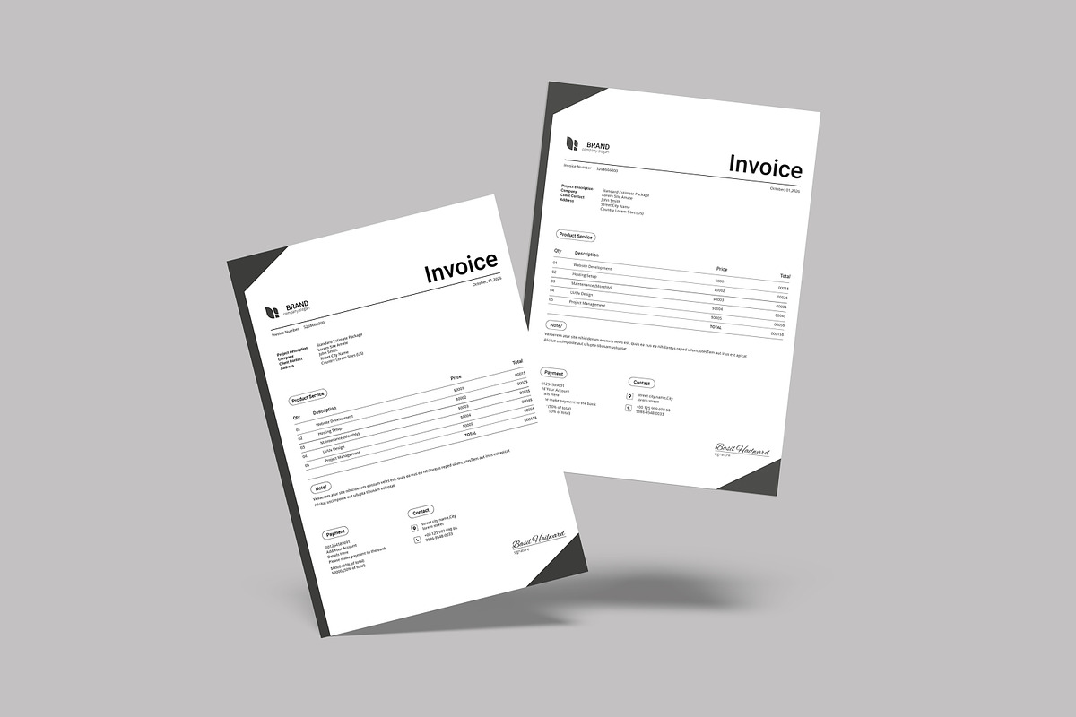 Invoice Template preview 2