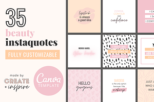 BEAUTY Instagram Quotes Template