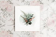 Watercolor flowers clipart (PNG), a Texture Illustration by ollalya (Thumbnail 9 of 9)