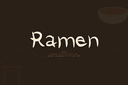 Ramen — Japanese Display Font, a Handwritten Font by Lettra Studio (Thumbnail 1 of 11)