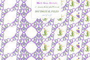 Mardi Gras Animals Elegant Crest DIY, a Graphic by LABFcreations (Thumbnail 4 of 4)