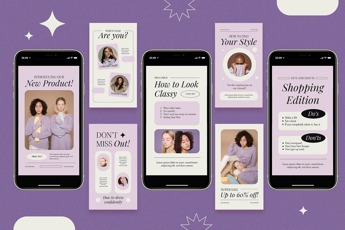 Elegant Fashion Instagram Set, a Social Media Template by Aiyari Graphic (Photo 5 of 5)