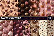 Sweet Valentine Digital Paper, an Illustration by Designworld (Thumbnail 1 of 4)
