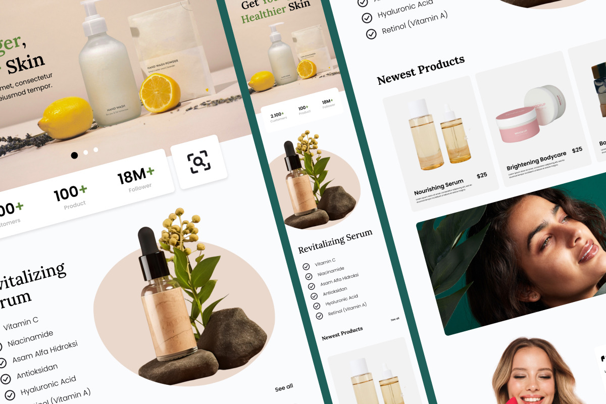 Nature - Skincare Landing Page V1, a Landing Page Template by twinstd (Photo 5 of 5)