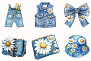 Watercolor Summer Daisy Clipart, an Illustration by OK Design (Thumbnail 2 of 5)