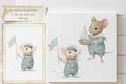 Cute Mouse Sailor birthday clipart, an Animal Illustration by AlenaVlasko stock Market (Thumbnail 1 of 5)