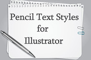 Pencil Text Styles, a Layer Style Add-On by Arys Design (Thumbnail 1 of 2)