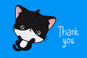 Cute Black Cat Illustrations, an Illustration by ArtVarStudio (Thumbnail 3 of 3)