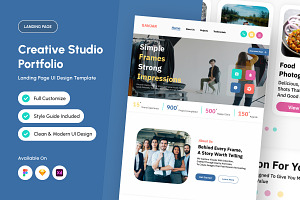 Ganjar Creative Studio Portfolio Lan, a Landing Page Template by productype1