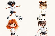 Watercolor Soccer Clipart Bundle, a Sport Illustration by SparkyDesignsUS (Thumbnail 6 of 9)