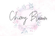 Cherry Blossom | 90% OFF, a Script Font by Chocotype Std (Thumbnail 1 of 10)