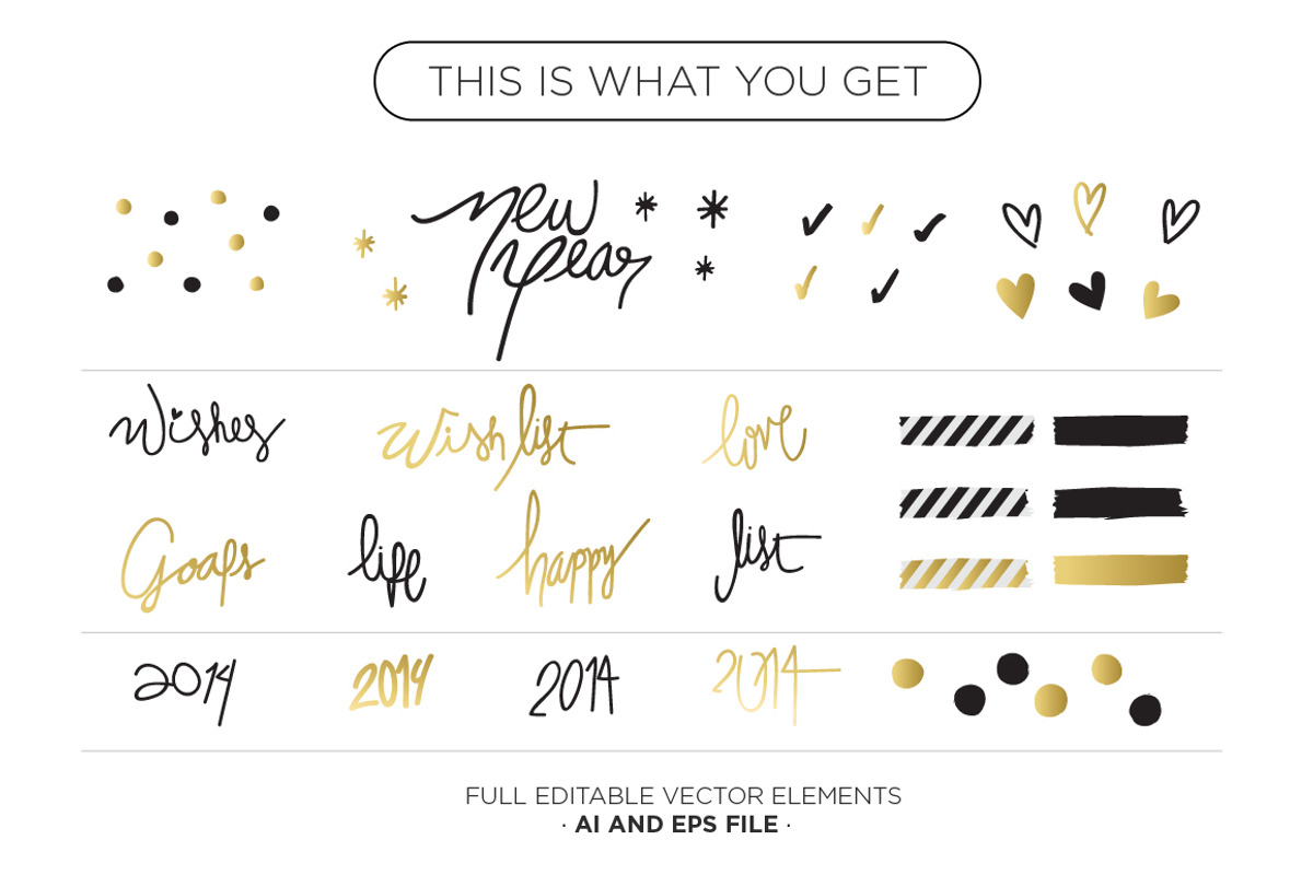 Vector: New Year Decoration preview 2