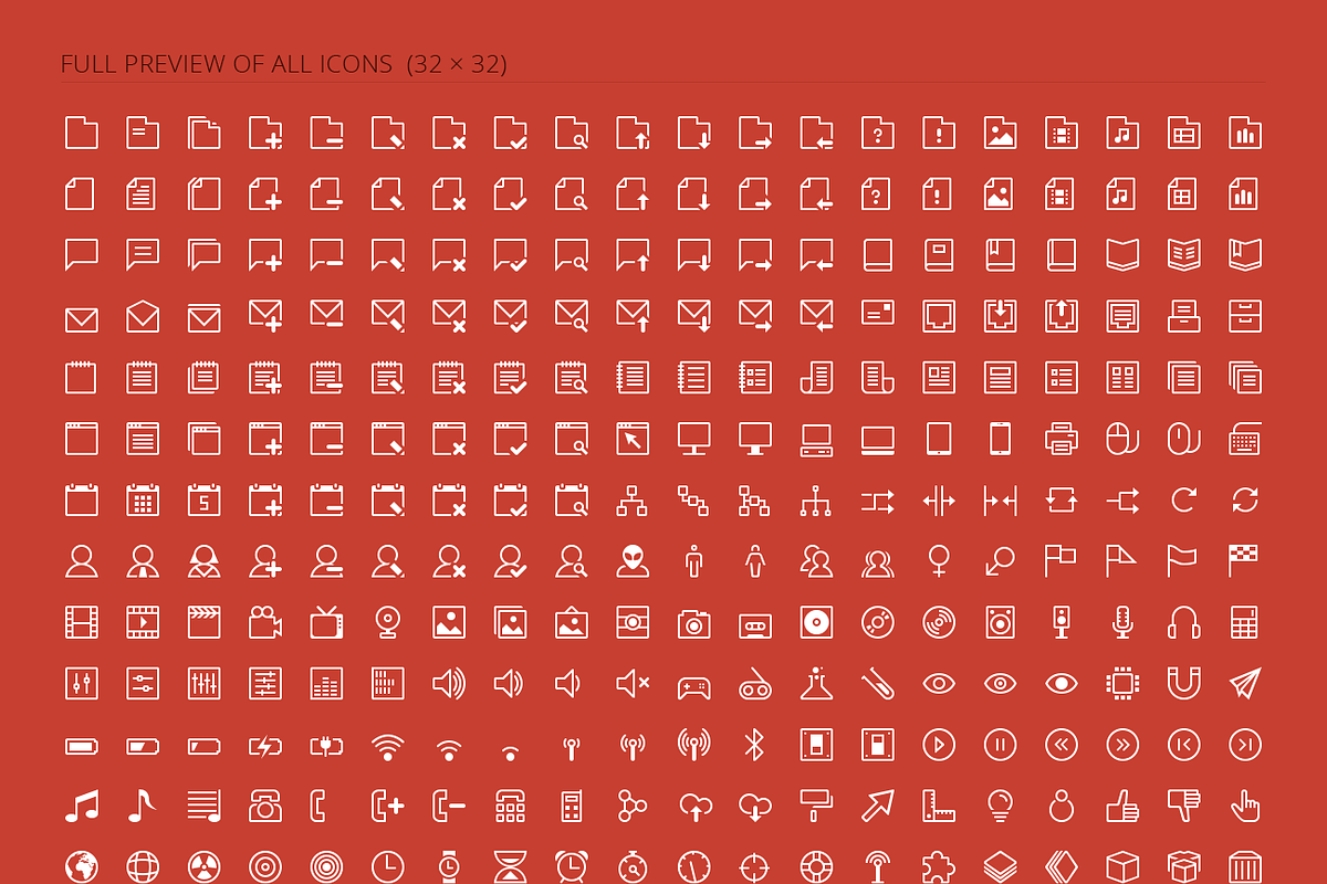 600 Stroke Vector Icons, an Outline Icon by PixelBazaar (Photo 3 of 3)