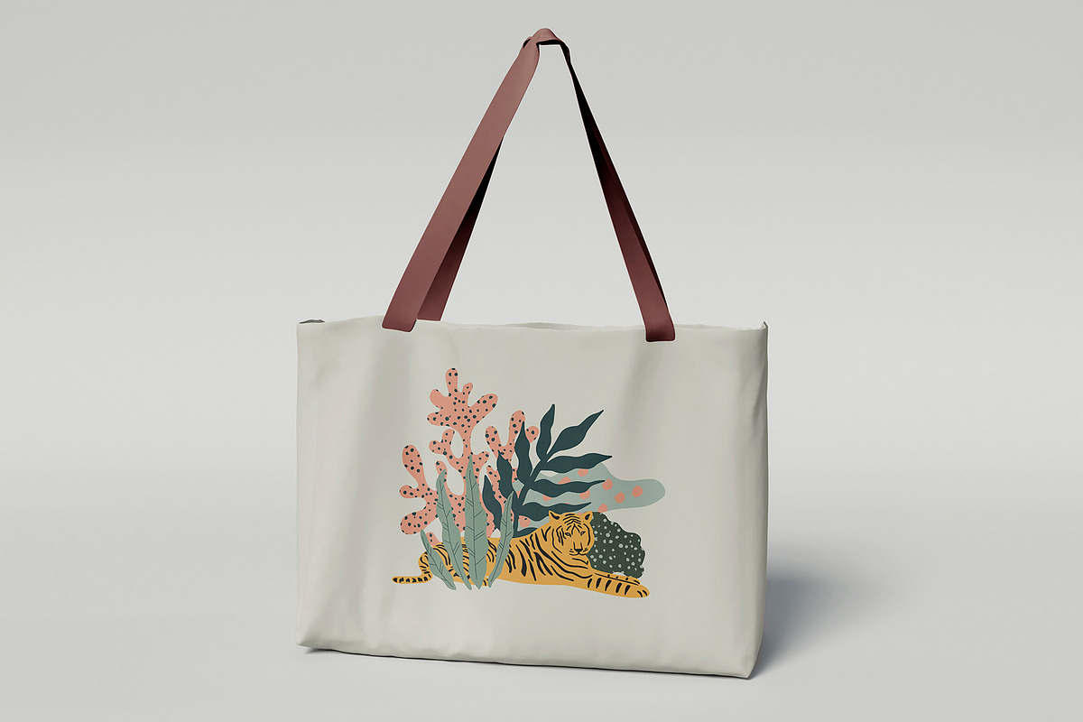 Wild cats. Jungle & tropical set., an Animal Illustration by Alona Savchuk (Photo 6 of 15)