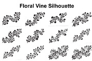 Elegant Floral Vine Silhouette, an Object Graphic by Creativeshirt (Thumbnail 1 of 3)