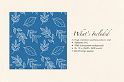Dark Blue Foliage Seamless Pattern, a Pattern Graphic by Quinn Lane Designs (Thumbnail 3 of 5)