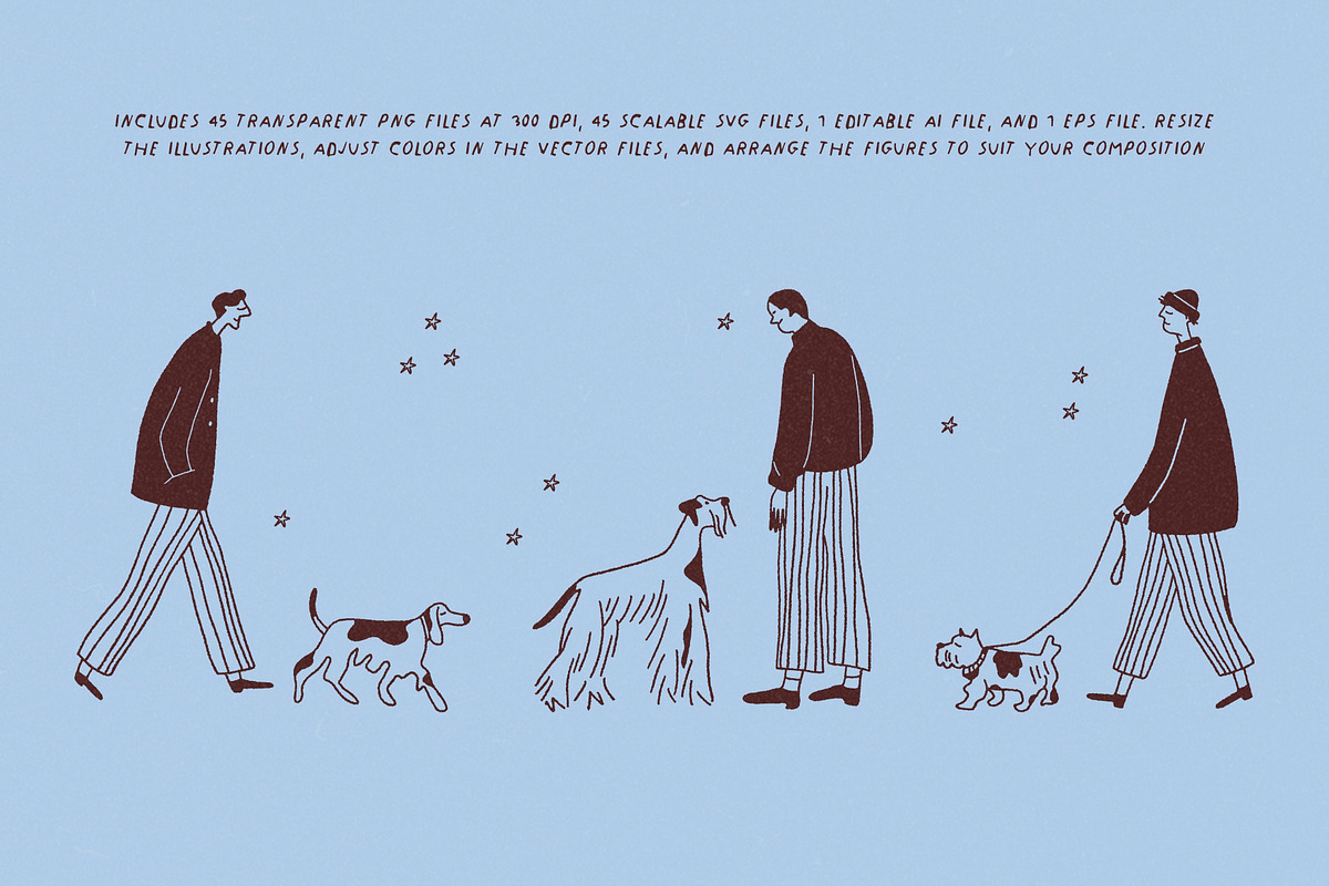 Hello, People! Hand-Drawn Characters, a Person Illustration by Veyla (Photo 6 of 11)