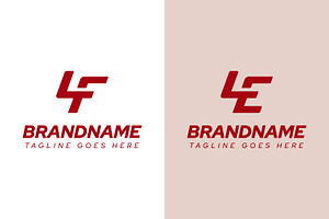 Letters LF LE Dynamic Logo, a Branding & Logo Template by Pray Art Design Studio