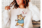 Hamster Hearts Valentine Clipart, an Illustration by Designking (Thumbnail 3 of 6)