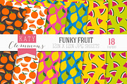 Funky Fruit digital paper pack, a Pattern Graphic by Katy Clemmans (Thumbnail 5 of 5)