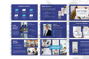 BLUE BUSINESS - Powerpoint