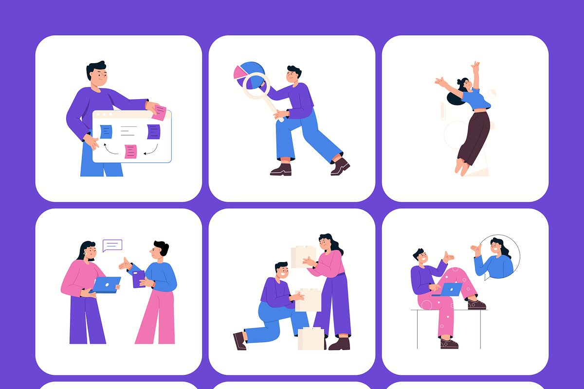 210 Work & Productivity Set, a Work Illustration by Creative Stall (Photo 10 of 18)