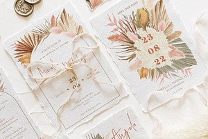 Bohemian Dried Foliage Wedding Suite