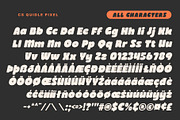 CS Quidle Pixel, a Sans Serif Font by Craft Supply Co. (Thumbnail 8 of 8)