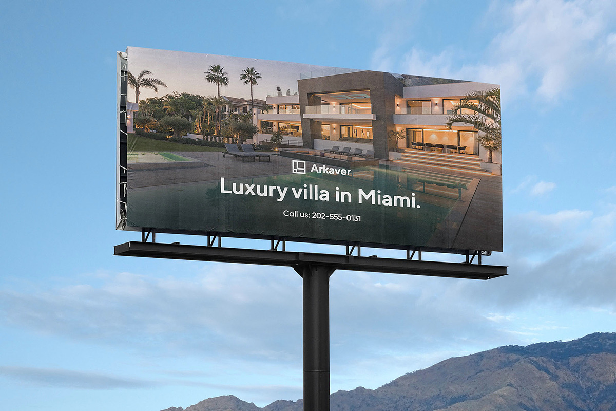 Billboard Poster Street Mockup, an Advertising Mockup by Asylab (Photo 3 of 5)