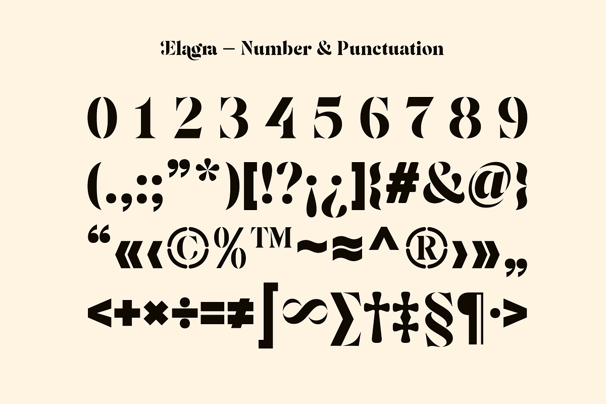 Elagra - Elegant Stencil Serif Font, a Serif Font by Sign Studio (Photo 14 of 15)
