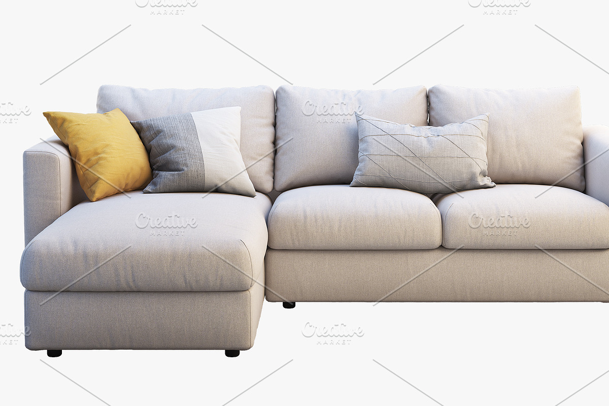 Three-seat sofa (2 options) 3D model, a Furniture 3D Model by 3dmitruk (Photo 2 of 16)