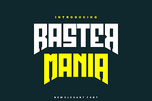 Raster Mania - Font, a Sans Serif Font by artchiles_design