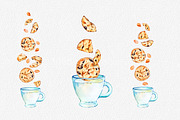Oatmeal cookies, a Food Illustration by OlyaSenko (Thumbnail 4 of 7)