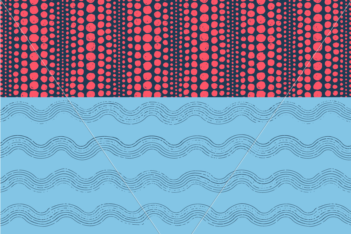 10 Seamless Hand Drawn Patterns v.7 preview 4