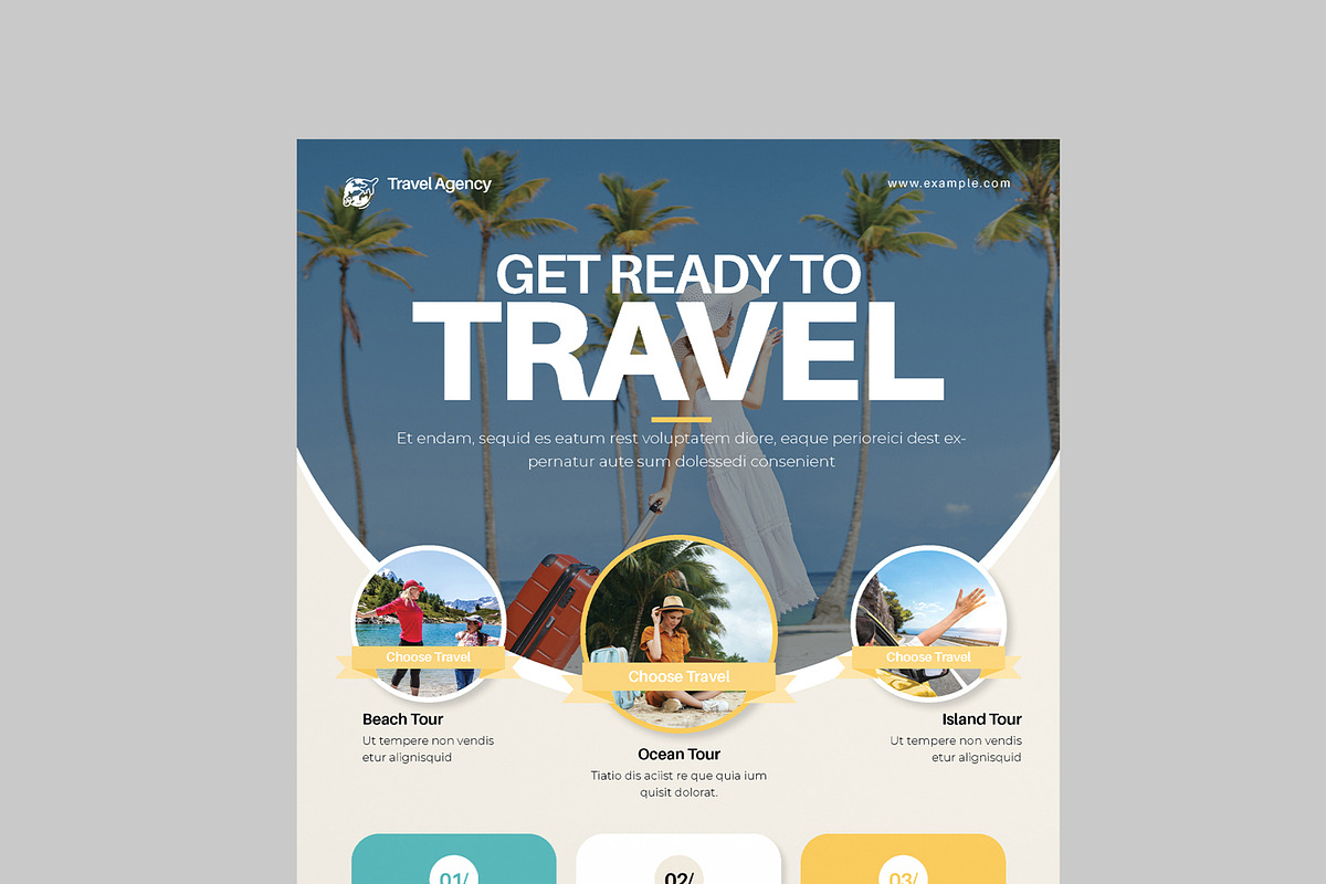 Travel Package Flyer Template, a Flyer Template by MightyDesign (Photo 4 of 8)