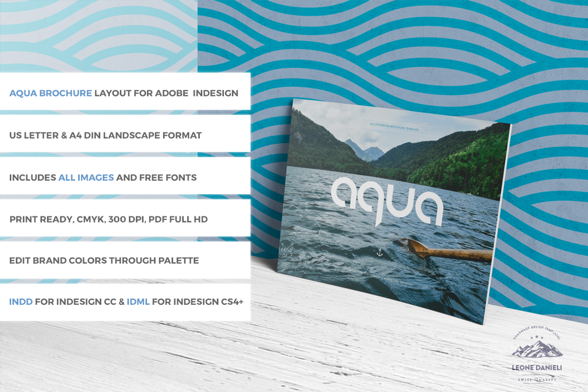 A Q U A landscape brochure, a Brochure Template by Boris Cupac (Photo 2 of 17)