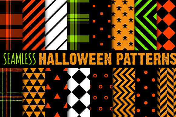 Halloween Repeating Patterns preview 2
