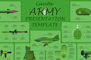 ARMY Canva Presentation Template, a Presentation Template by Infographics project