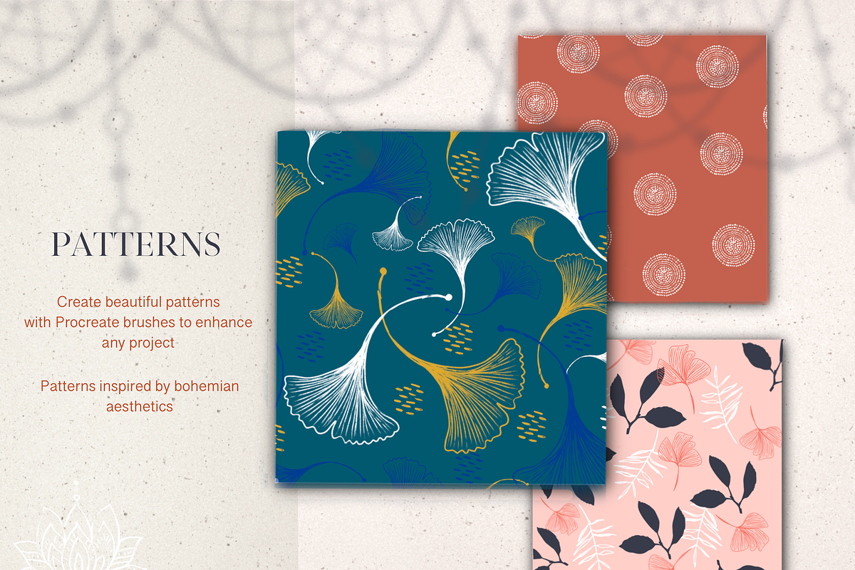 Bohemain Brush pack for Procreate, a Brush Add-On by OkayAnnie Designs (Photo 6 of 12)