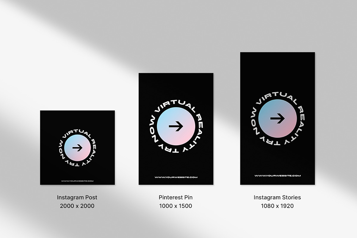Vuture - VR Social Media Pack, a Social Media Template by Neetlabs Studio (Photo 2 of 5)