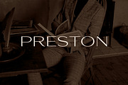 Preston - Classy All-caps Sans, a Sans Serif Font by Harmonais Visual (Thumbnail 1 of 10)