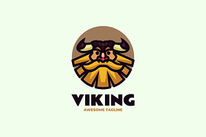 Viking Mascot Cartoon Logo, a Branding & Logo Template by Artnivora.Std