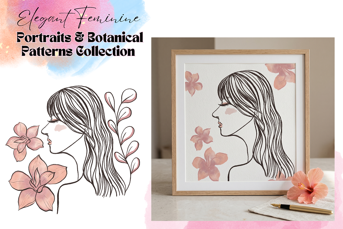 Elegant Feminine & Botanical, a Person Illustration by AMMi (Photo 4 of 12)