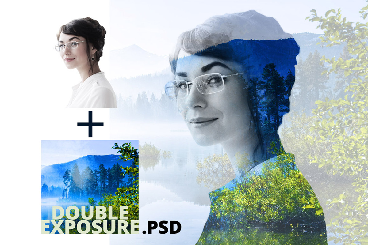 Double Exposure PSD, a Graphic by the little wonder shop (Photo 1 of 2)