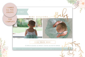 PSD Photo Session Card Template 16